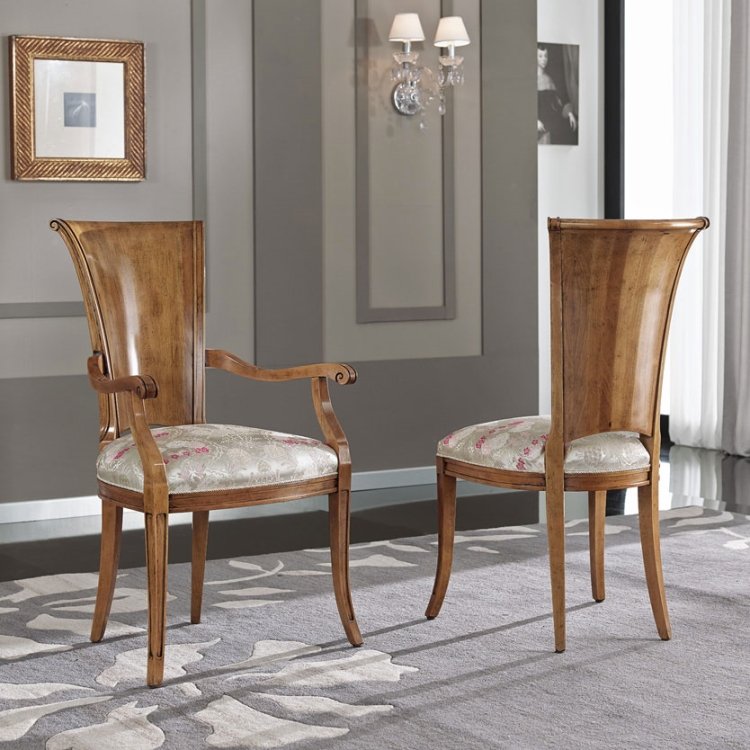 klasyczne krzeslo tapicerowane