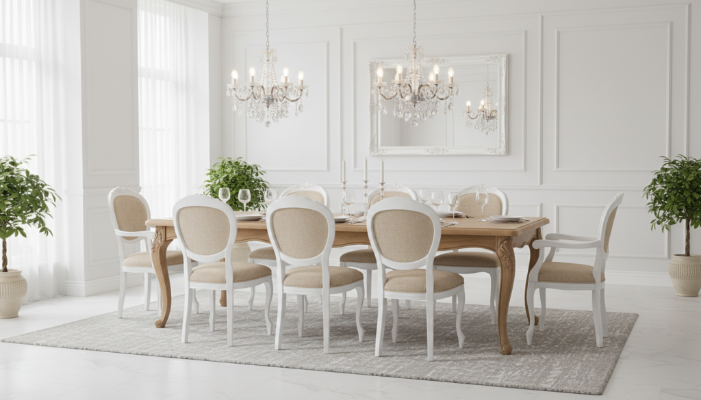 Krzesło ovale do eleganckiej jadalni