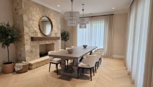 Krzesło do jadalni stylu farmhouse